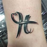 Image result for H Name Tattoo