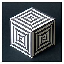 Image result for Op Art Cube Illusion