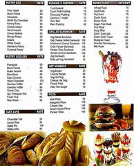 Image result for Bakery Cafe Menu