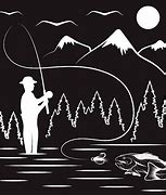 Image result for Fly Fishing Illustration