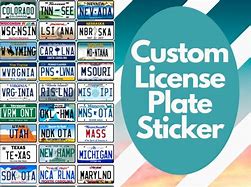 Image result for Licenplate Sticker