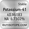 Image result for Potassium Molar Mass