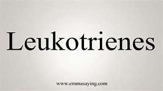 Image result for Leukotrien