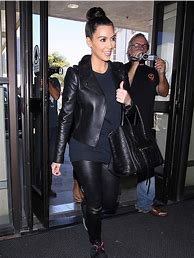 Image result for Kim Kardashian Leather