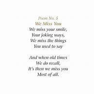 Image result for We Miss You Poems Death