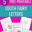 Image result for Free Personalized Tooth Fairy Letters