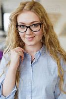 Image result for Smiling Woman Face Glasses