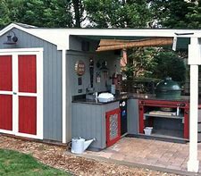 Image result for Outdoor Kitchen Shed