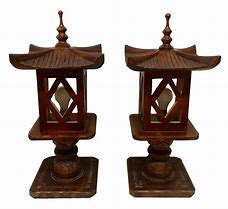 Image result for Pagoda Lamps Pair