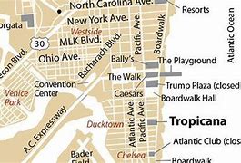 Image result for Map Showing Atlantic City Casinos