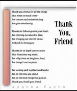 Image result for Thank You Poem Friend