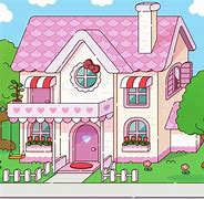 Image result for Hello Kitty House Cartoon