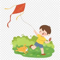 Image result for Boy Flying Kite Clip Art