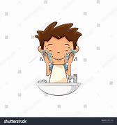 Image result for Wash Your Face Cartoon