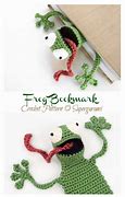 Image result for Crochet Frog Bookmark