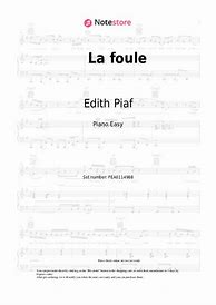 Image result for La Foule Piano