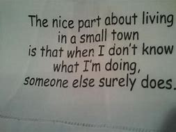 Image result for Quotes About Small Towns