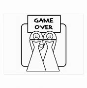 Image result for Game Over Marriage SVG