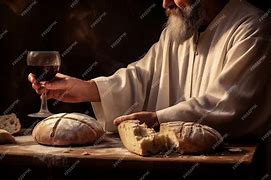 Image result for Holy Eucharist Bread and Wine