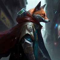 Image result for Cyberpunk Fox Art