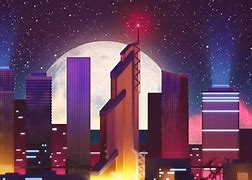 Image result for Dark Synthwave City Wallpaper