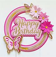 Image result for Happy Birthday Cake Topper Pinterest