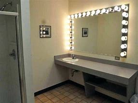 Image result for Wall Mounted Lighted Makeup Mirror