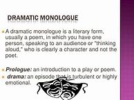 Image result for Dramatic Monologue Poem Examples