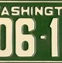 Image result for Washington License Plate