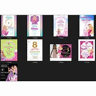 Image result for Barbie Invitation Layout