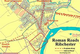 Image result for Roman Roads Map Derbyshire