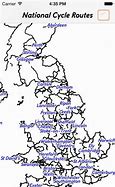 Image result for Map of Nationa Cycle Routes England