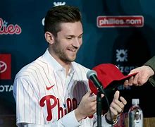 Image result for Phillies Lineup Card Graphic. With Trea Turner