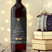 Image result for Christmas Wine Bottle Labels