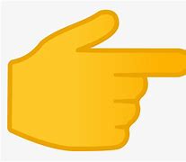 Image result for Black Hand Pointing Emoji