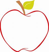 Image result for Apple Red Outline Clear Bacground Clip Art