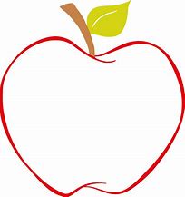 Image result for Red Apple Outline