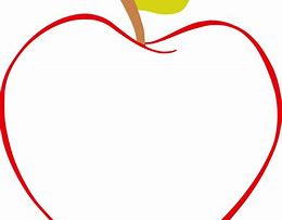 Image result for Red Circle Clip Art Apple Outline