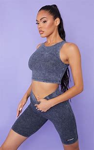 Image result for Black Sports Crop Top