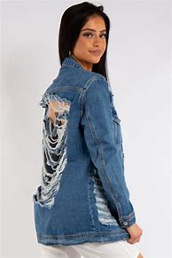 Image result for Ripped Denim Jacket