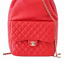 Image result for Red Leather Chanel Bag