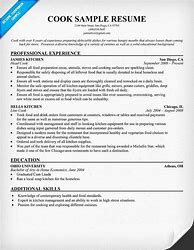 Image result for Objective for Cook Resume