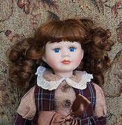 Image result for Doll with Blue Eyes and Brown Hair