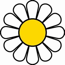 Image result for Simple Daisy Flower Clip Art