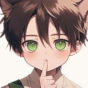 Image result for Anime Boy with Green Eyes