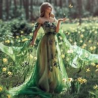 Image result for Green Dress Style