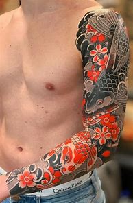 Image result for Koi Tattoo Full Sleeve