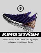 Image result for LeBron 16 Low Purple and Gold