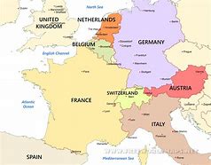 Image result for Detailed Map Western Europe