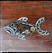 Image result for Funky Metal Fish Art